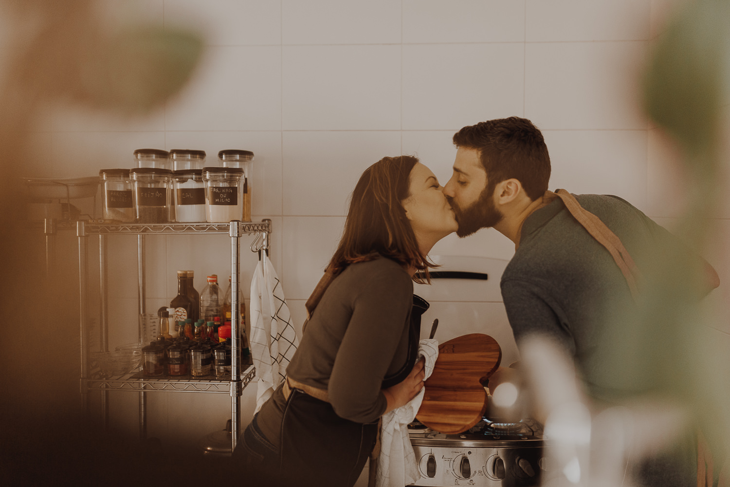Couple Cooking Photography